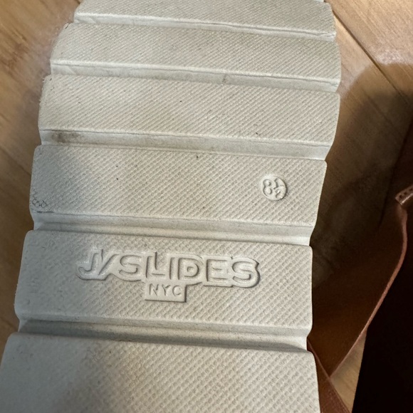 J/Slides leather Platform sandal size 8.5 - Picture 6 of 9